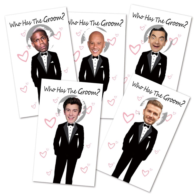 ukebobo Cute Bridal Shower Games - Scratch Off Bridal Shower Game.Funny Bachelorette Party Games - Who Has The Groom - 33 Sheets - Image 1